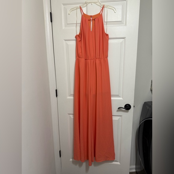 Gibiu Pants - Elegant Coral Jumpsuit